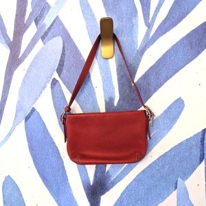 Coach Red Leather Mini Purse